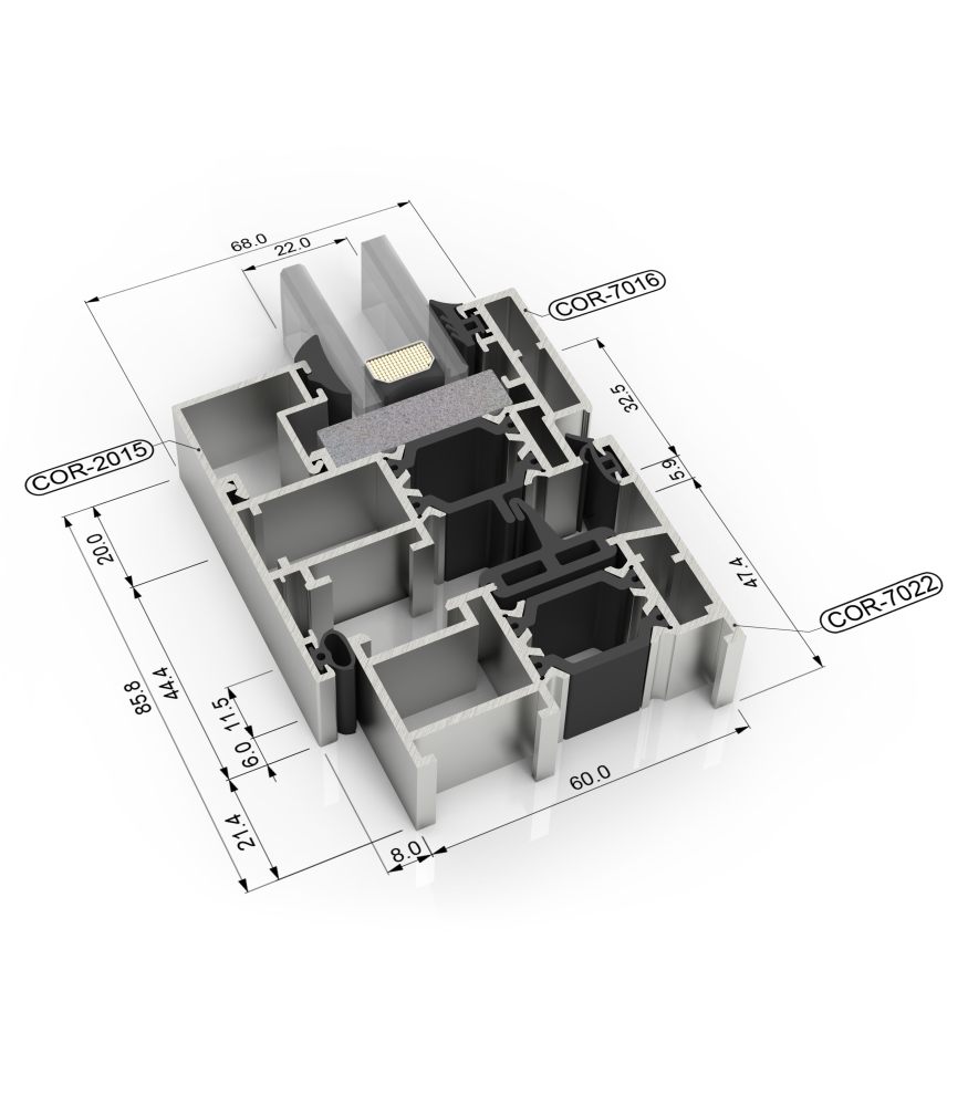 Gürsoylar · Minimalseries | Cortizo Cor 60 Isı Yalıtımlı Pencere