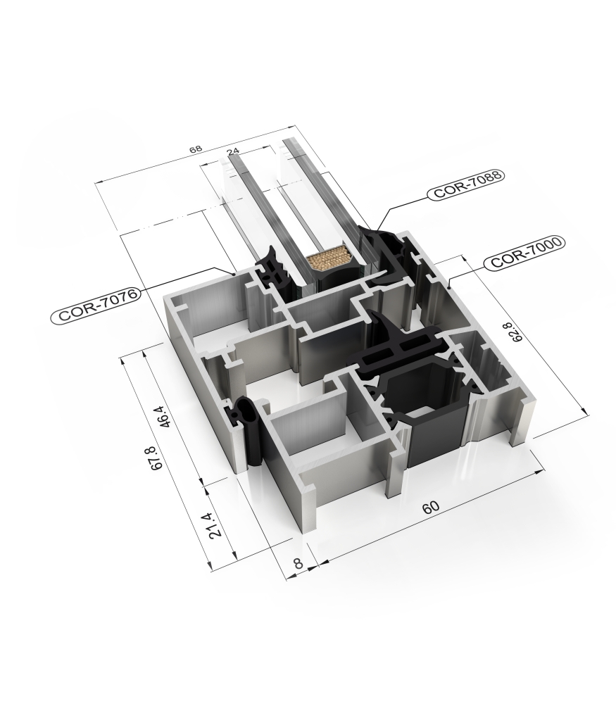 Gürsoylar · Minimalseries | Cortizo Cor 60 Isı Yalıtımlı Gizli Kanat Pencere