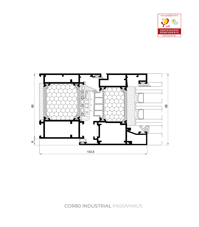 Gürsoylar · Minimalseri | Cortizo Cor 80 Endüstriyel Passivhaus Pencere